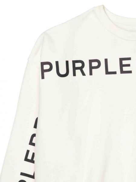 Raštuotas medvilninis džemperis Purple Brand