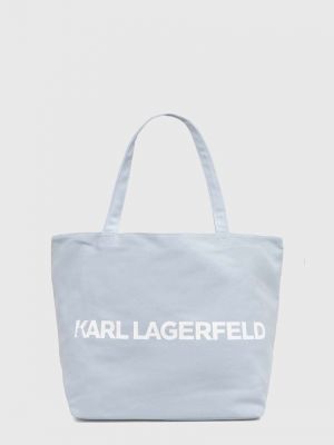Хлопковая сумка шоппер Karl Lagerfeld