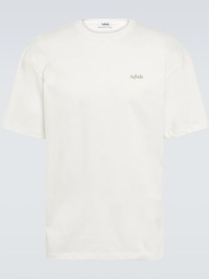 Βαμβακερή μπλούζα Adish λευκό