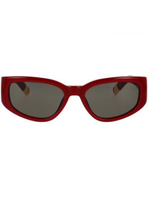 Czerwone okulary przeciwsłoneczne Jacquemus