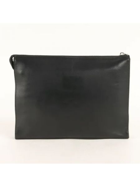 Bolso clutch de cuero retro Fendi Vintage negro