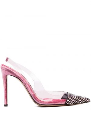 Ниски обувки с отворена пета Alexandre Vauthier розово