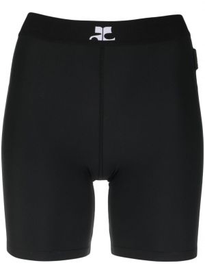 Shorts mit print Courreges schwarz