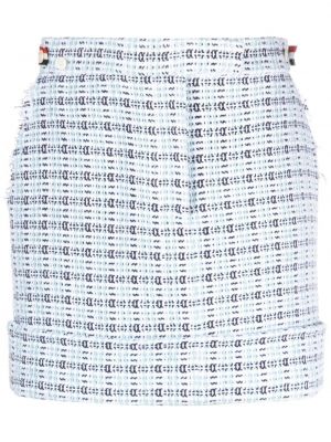 Spódnica tweedowa Thom Browne niebieska