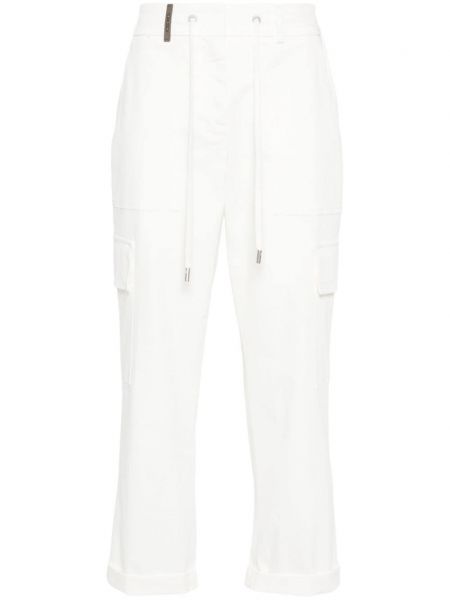 Pantalon slim Peserico blanc