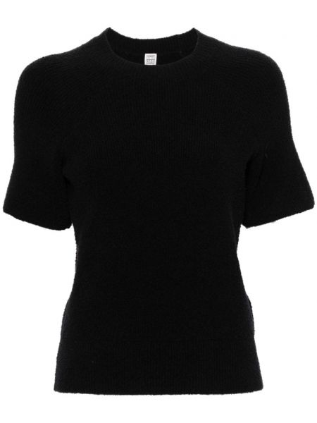 Pull avec manches courtes Toteme noir