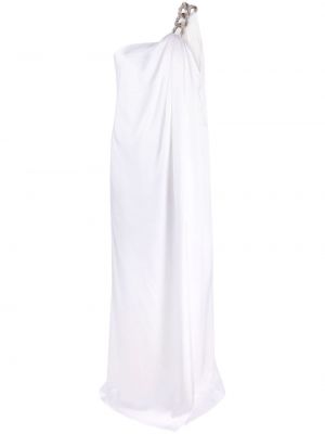 Robe de soirée drapé Stella Mccartney blanc