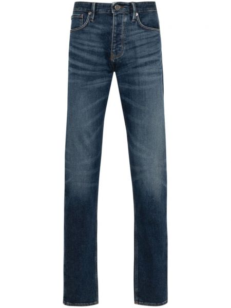 Konik jean pantolon Emporio Armani mavi