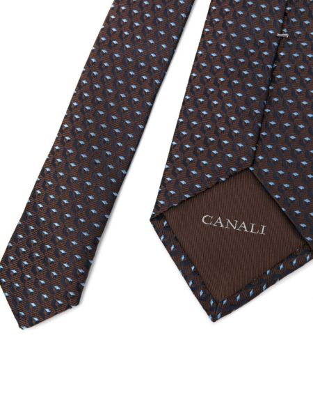 Jacquard seiden krawatte Canali