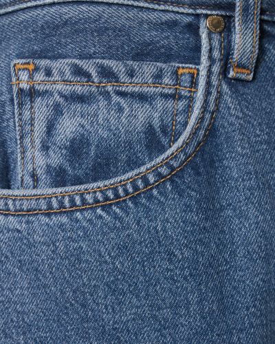 Voľné džínsy s vysokým pásom Goldsign modrá