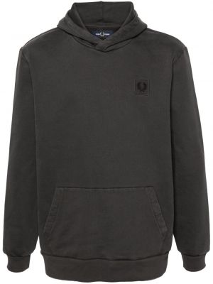 Hoodie avec applique Fred Perry gris