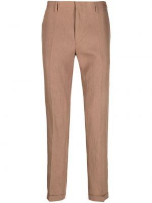 Pantalon en lin plissé Paul Smith marron