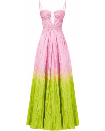 Bavlnené šaty Brandon Maxwell zelená