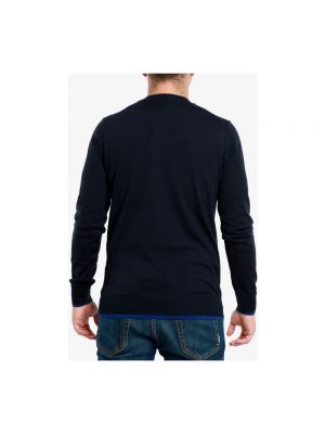 Jersey de lana manga larga de tela jersey Paolo Pecora azul