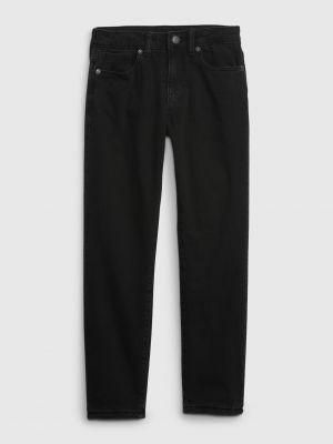 Zateplené džínsy Gap čierna