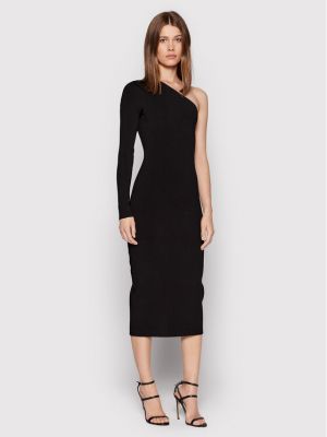 Midi haljina Victoria Victoria Beckham crna