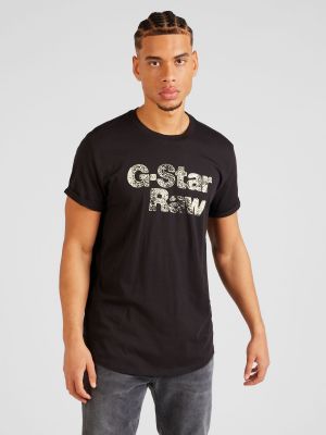 T-shirt à motif étoile G-star Raw noir