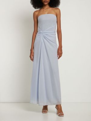 Kleid mit drapierungen Giorgio Armani himmelblau