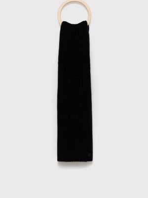 Vlněný šátek Superdry černý