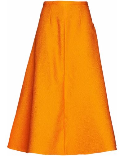 Midi sukně Emilia Wickstead, oranžová