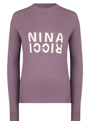 Фиолетовый свитер Nina Ricci