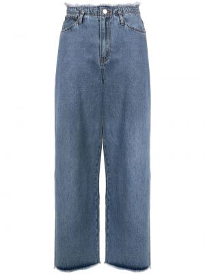 Distressed straight jeans Tout A Coup blau