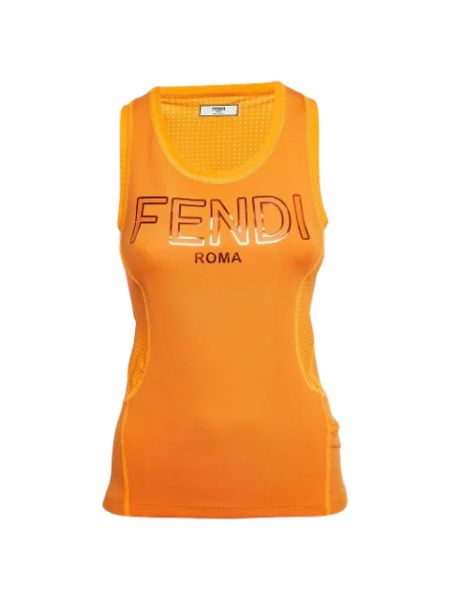 Retro nylon top Fendi Vintage orange