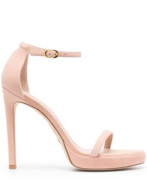 Nauhalliset sandaalit Stuart Weitzman pinkki