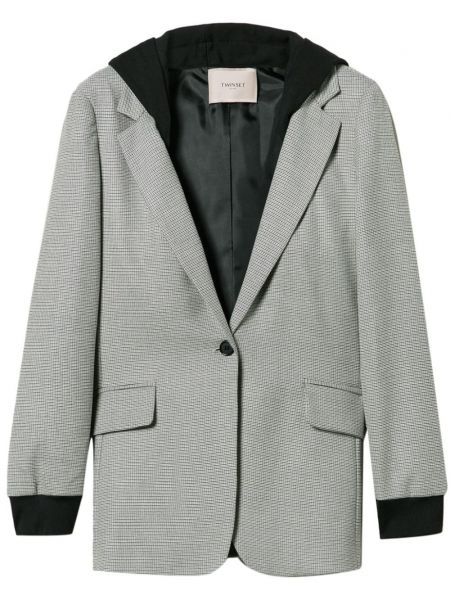 Hætte blazer Twinset sort