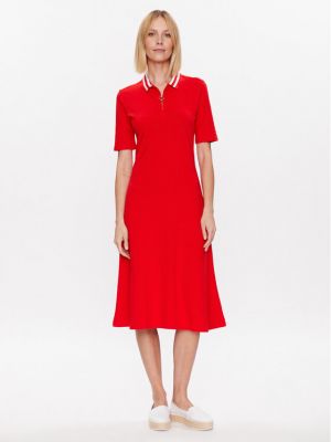 Φόρεμα Tommy Hilfiger κόκκινο