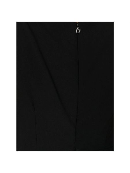 Mini vestido sin mangas de crepé Dsquared2 negro