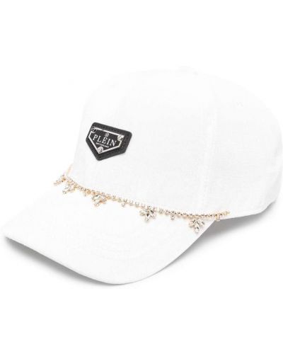 Krystaller cap Philipp Plein hvit