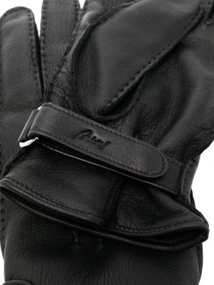 Leder handschuh Brioni schwarz
