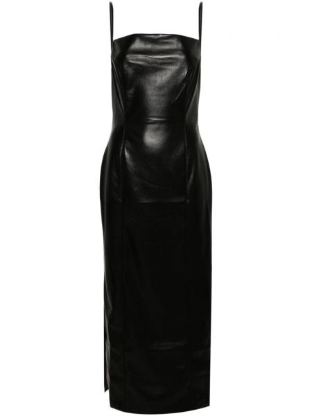 Μίντι φόρεμα Nanushka μαύρο
