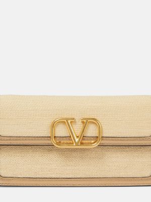 Kožna clutch torbica Valentino Garavani