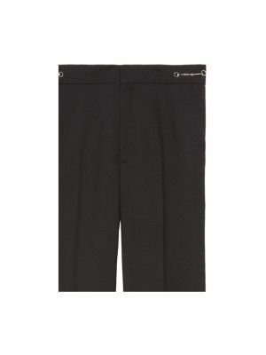Pantalones rectos de lana Gucci negro