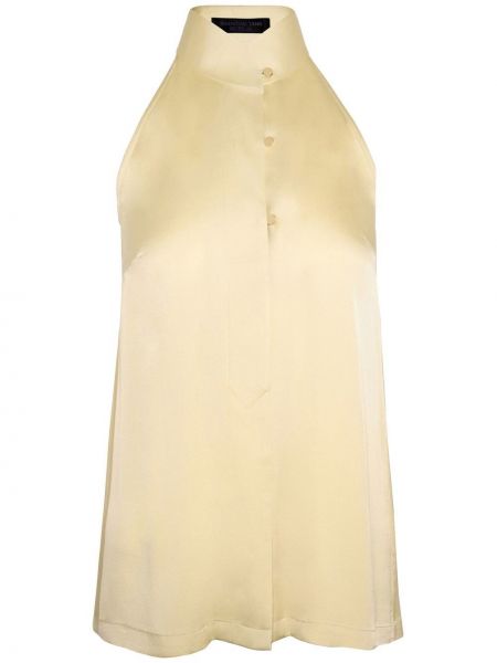 Копринена блуза без ръкави Shanghai Tang бяло