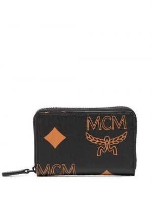 Πορτοφόλι με σχέδιο Mcm μαύρο