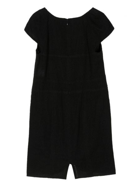 Mini robe en coton Chanel Pre-owned noir