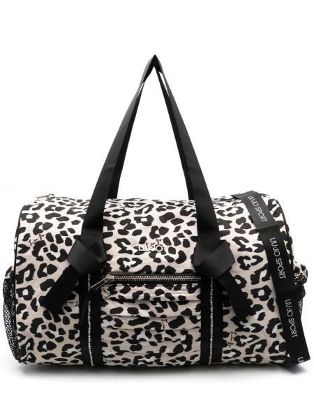 Leopard trykt shoppingbag Liu Jo brun