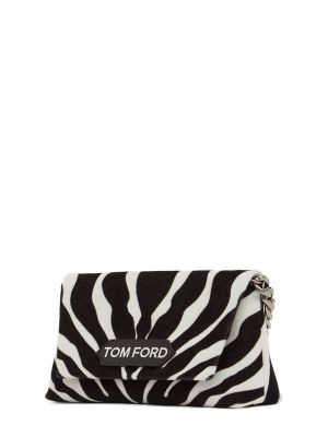 Zebra mintás nyaklánc nyomtatás Tom Ford fekete