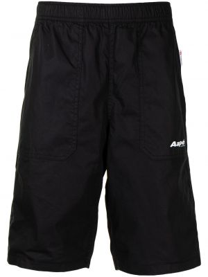 Pantalones cortos deportivos con estampado Aape By *a Bathing Ape® negro