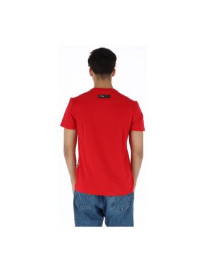 Camisa con estampado manga corta Plein Sport rojo