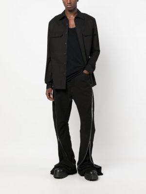 Straight jeans mit reißverschluss Rick Owens schwarz