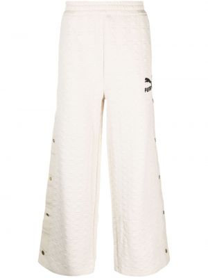 Relaxed спортни панталони Puma бяло