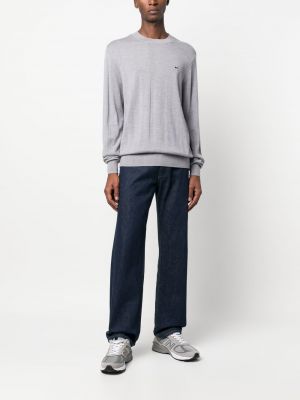 Pullover mit rundem ausschnitt Karl Lagerfeld grau