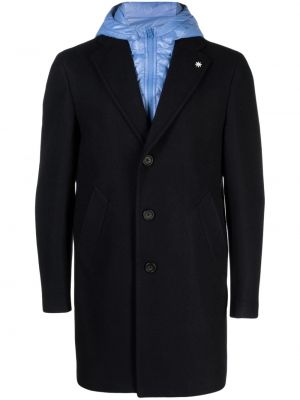 Kabát s kapucňou Manuel Ritz modrá