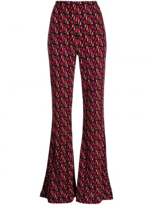 Pantaloni con motivo geometrico Dvf Diane Von Furstenberg rosso