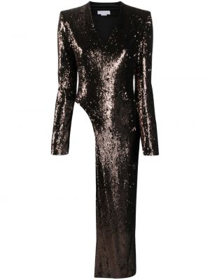 Asymetrické koktejlové šaty s flitry Genny
