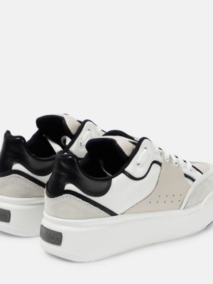 Sneakers di pelle Max Mara bianco